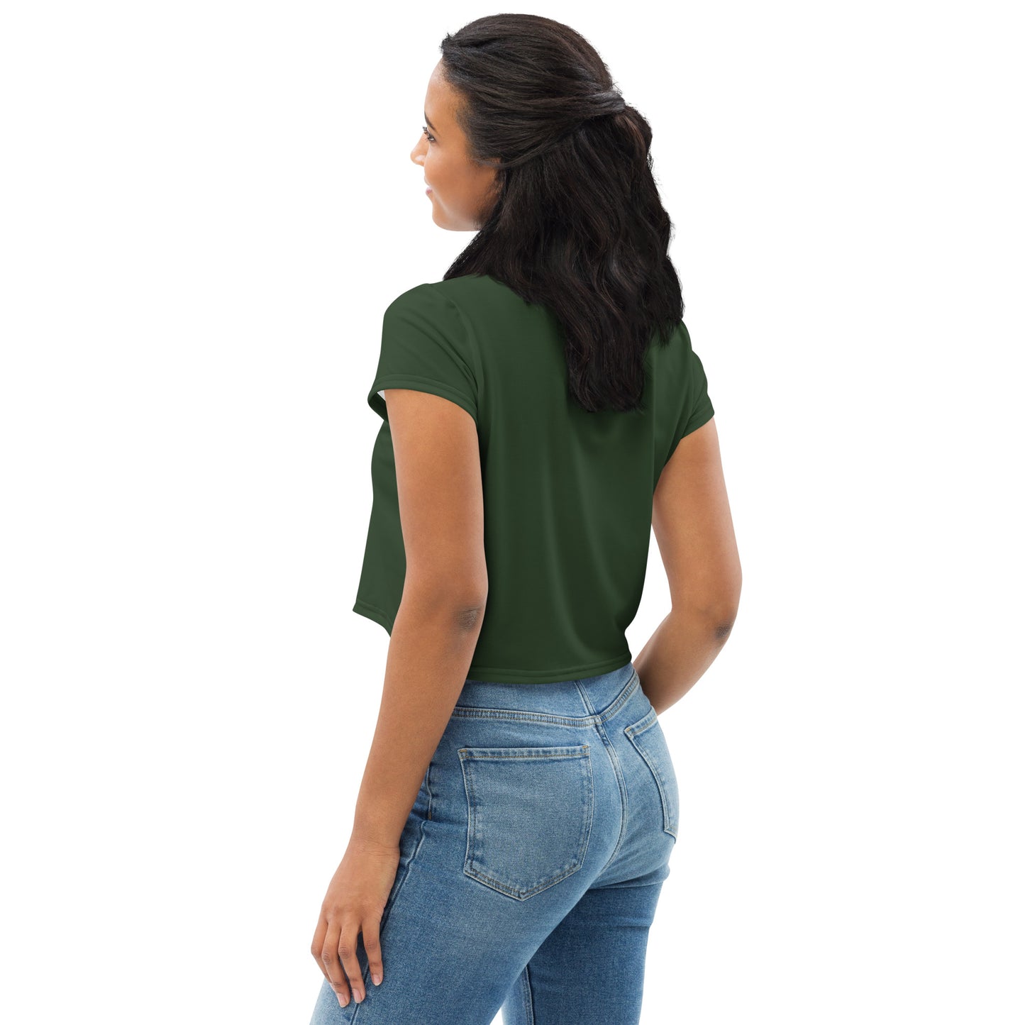FOREST SOUL SAVIOR - FIGHT FOR YOUR MOTHER - GREEN - CROP TEE