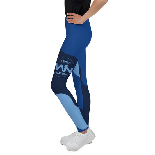OCEAN HERO - BLUE - YOUTH LEGGINS
