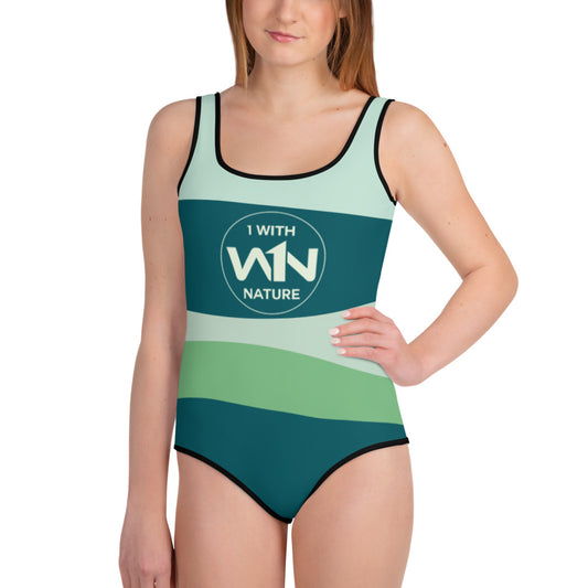 FOREST HERO - WHITE - YOUTH SWIMSUIT