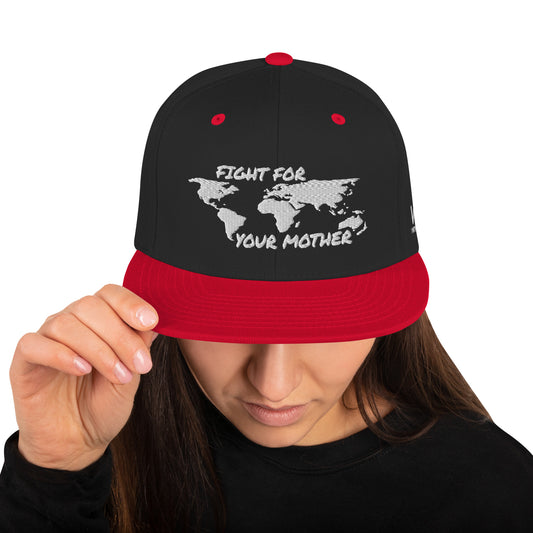 FOREST SOUL WISDOM - FIGHT FOR YOUR MOTHER - WHITE - SNAPBACK HAT