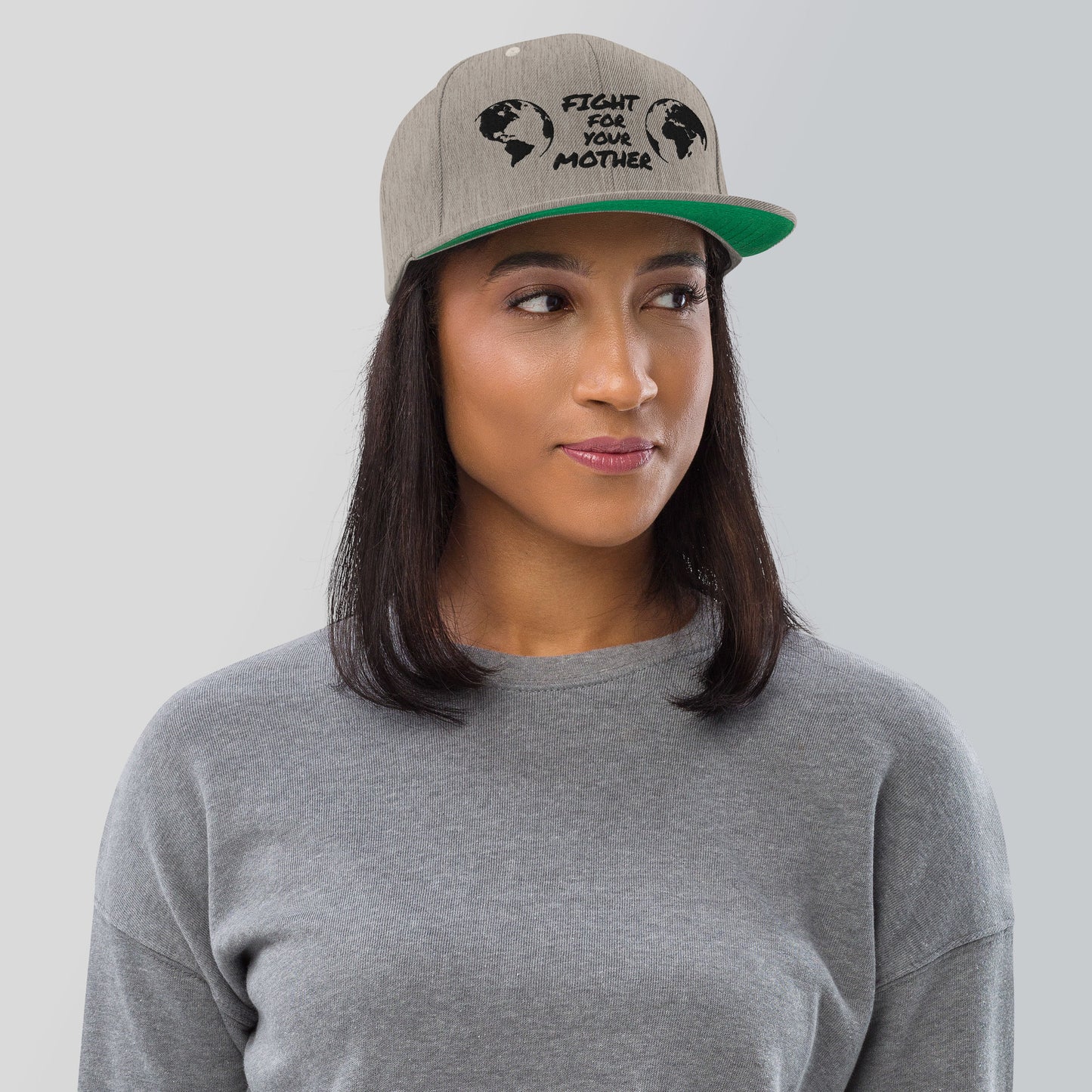 BEE HEART WISDOM - FIGHT FOR YOUR MOTHER - BLACK - SNAPBACK HAT
