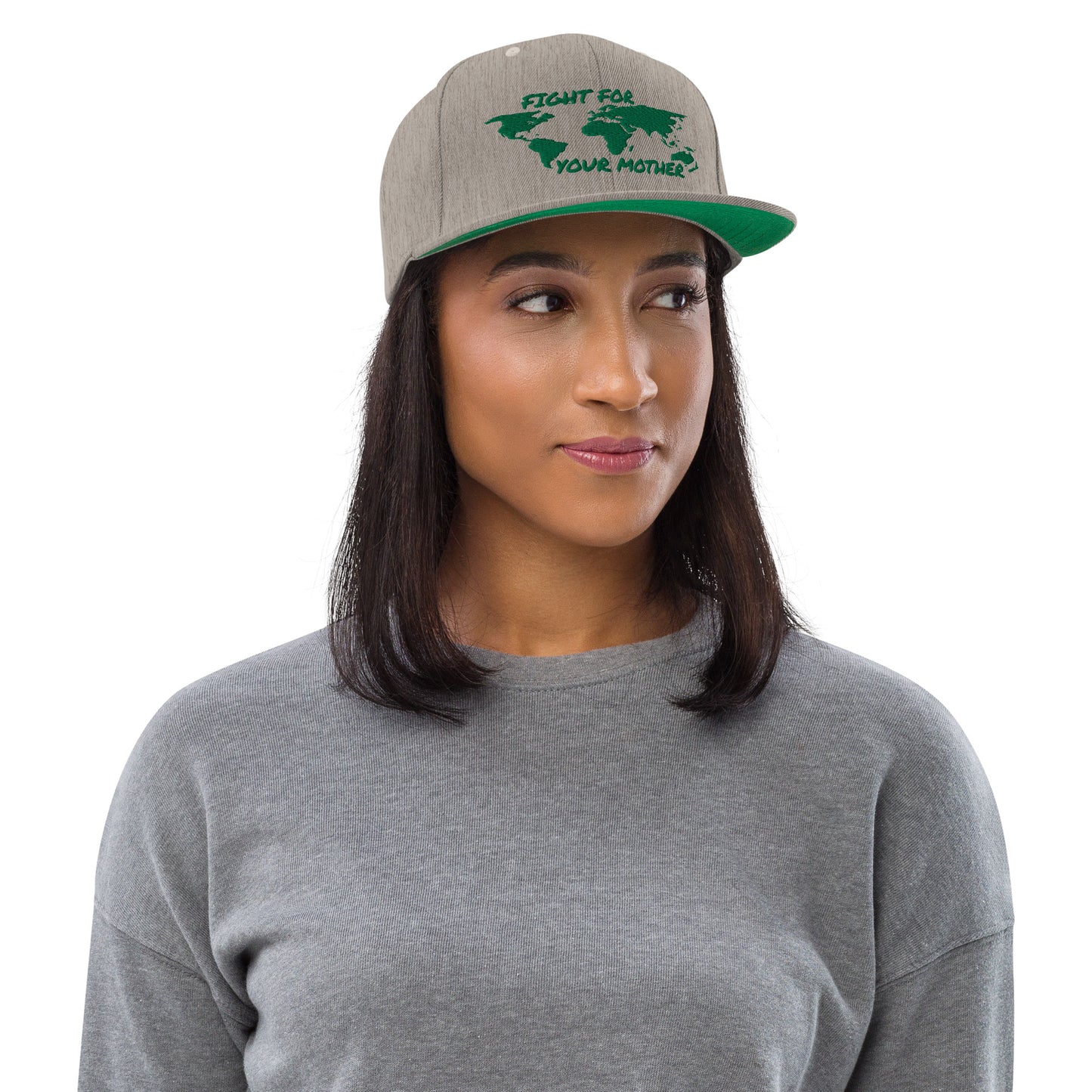 FOREST SOUL WISDOM - FIGHT FOR YOUR MOTHER - GREEN - SNAPBACK HAT