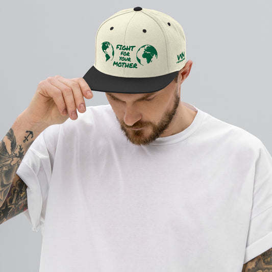 FOREST HEART WISDOM - FIGHT FOR YOUR MOTHER - GREEN - SNAPBACK HAT