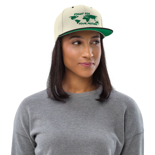 FOREST SOUL WISDOM - FIGHT FOR YOUR MOTHER - GREEN - SNAPBACK HAT