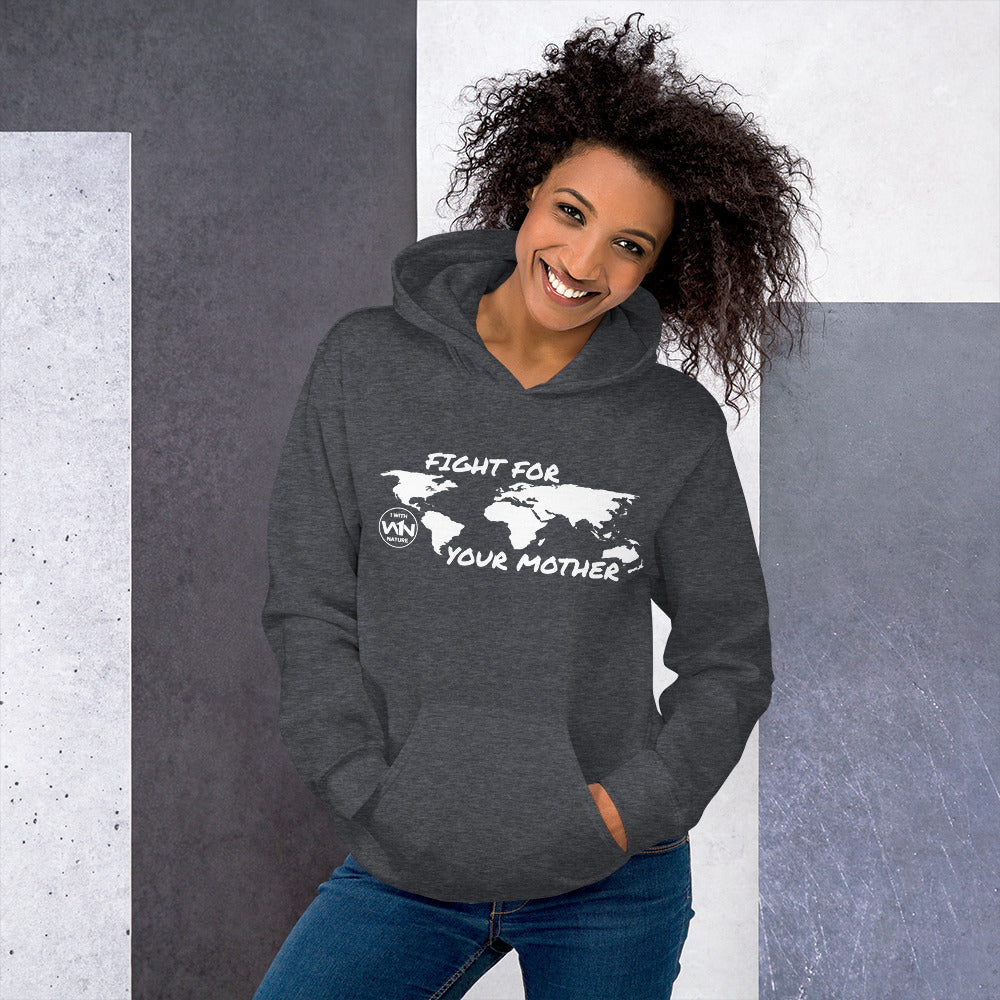 FOREST FIGHTER - FIGHT FOR YOUR MOTHER - WHITE - UNISEX HOODIE