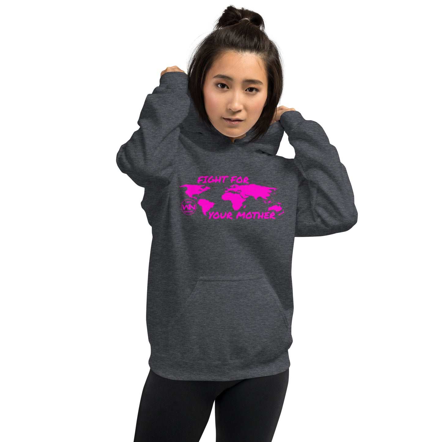 FUTURE FIGHTER - FIGHT FOR YOUR MOTHER - PINK - UNISEX HOODIE