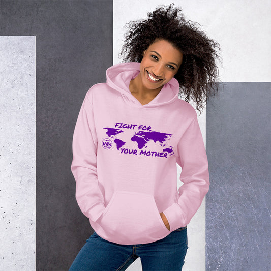 FUTURE FIGHTER - FIGHT FOR YOUR MOTHER - PURPLE - UNISEX HOODIE