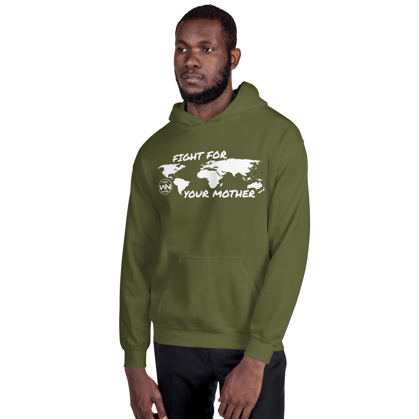 FOREST FIGHTER - FIGHT FOR YOUR MOTHER - WHITE - UNISEX HOODIE