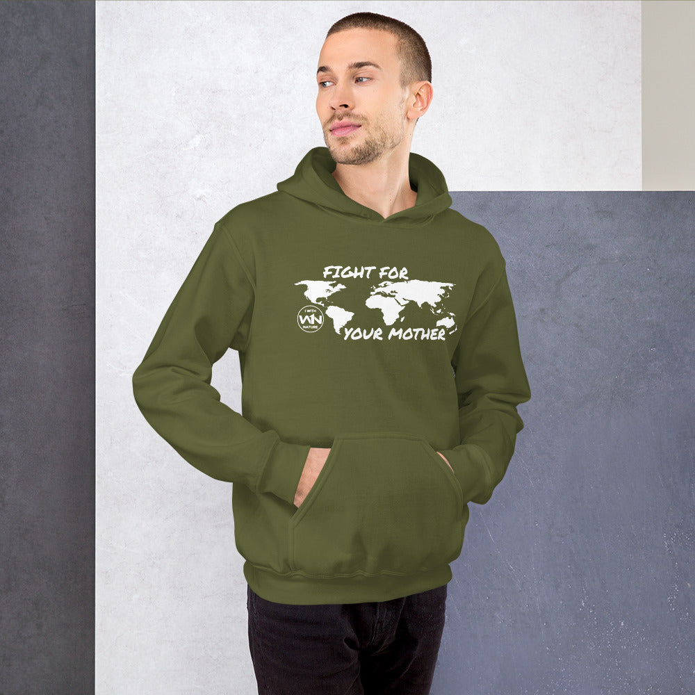 FOREST FIGHTER - FIGHT FOR YOUR MOTHER - WHITE - UNISEX HOODIE