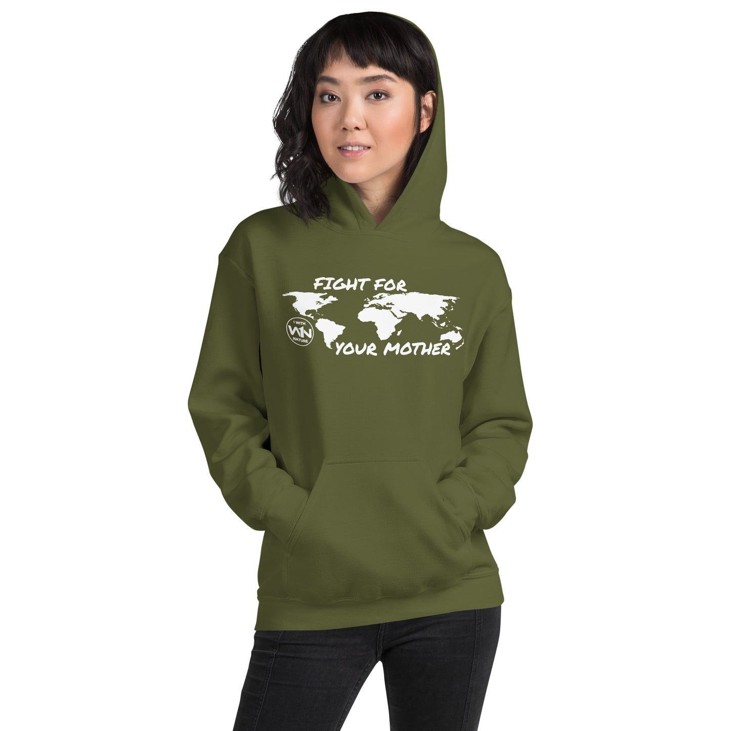 FOREST FIGHTER - FIGHT FOR YOUR MOTHER - WHITE - UNISEX HOODIE