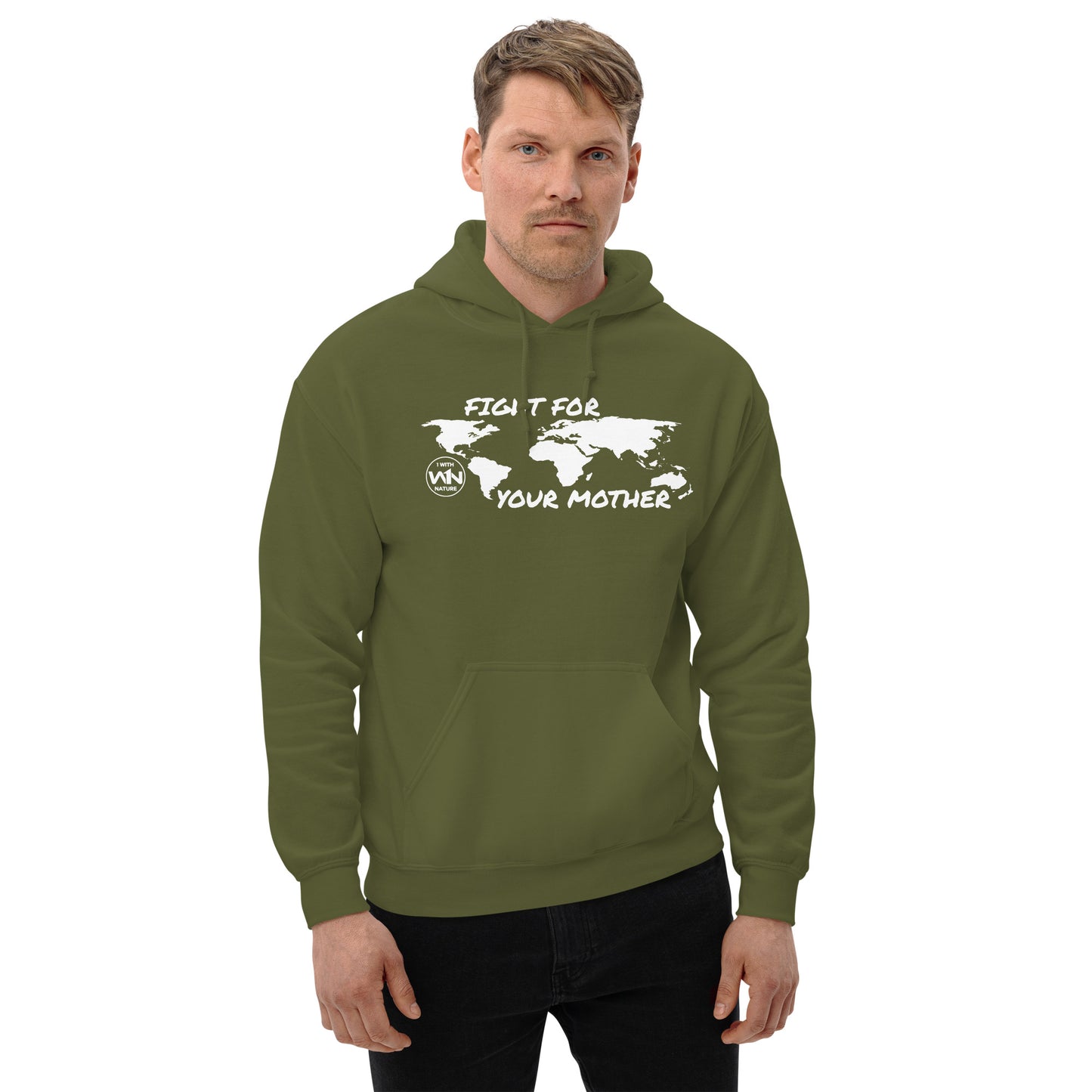 FOREST FIGHTER - FIGHT FOR YOUR MOTHER - WHITE - UNISEX HOODIE