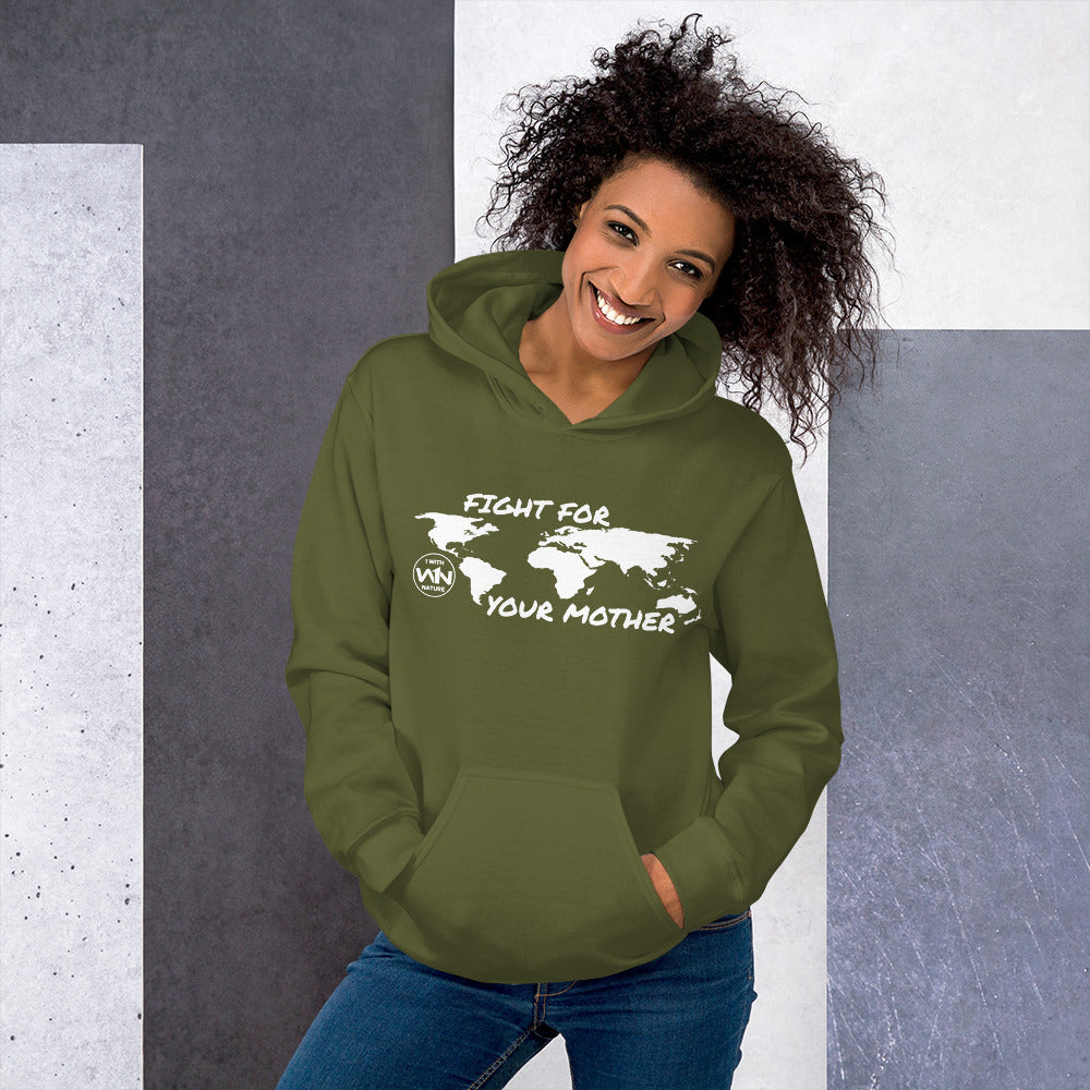 FOREST FIGHTER - FIGHT FOR YOUR MOTHER - WHITE - UNISEX HOODIE
