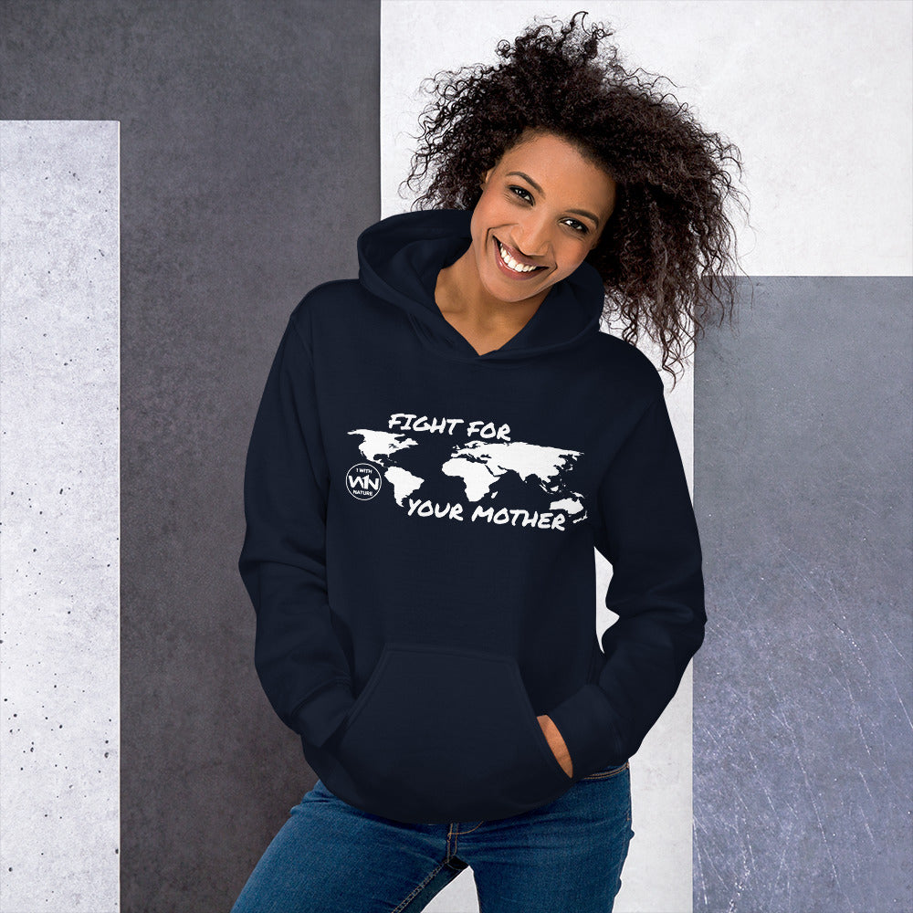 FOREST FIGHTER - FIGHT FOR YOUR MOTHER - WHITE - UNISEX HOODIE