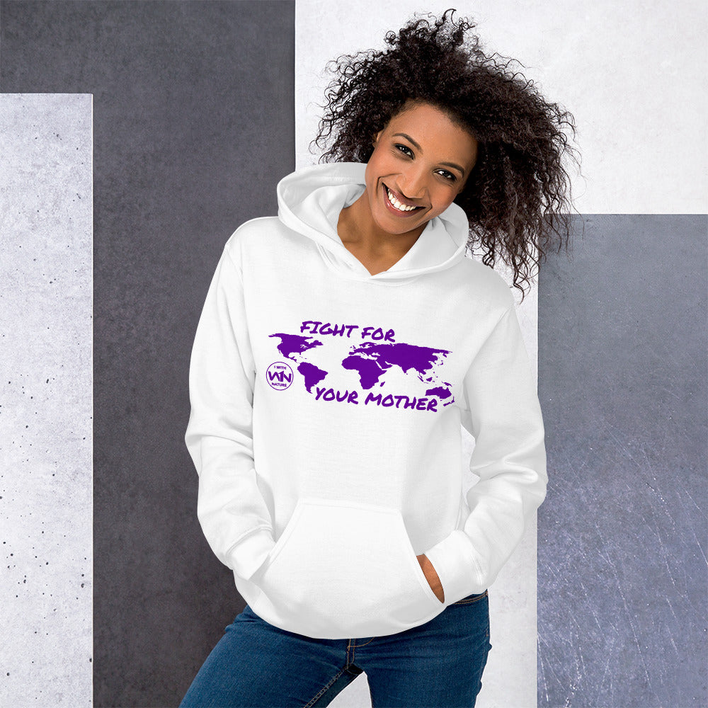 FUTURE FIGHTER - FIGHT FOR YOUR MOTHER - PURPLE - UNISEX HOODIE