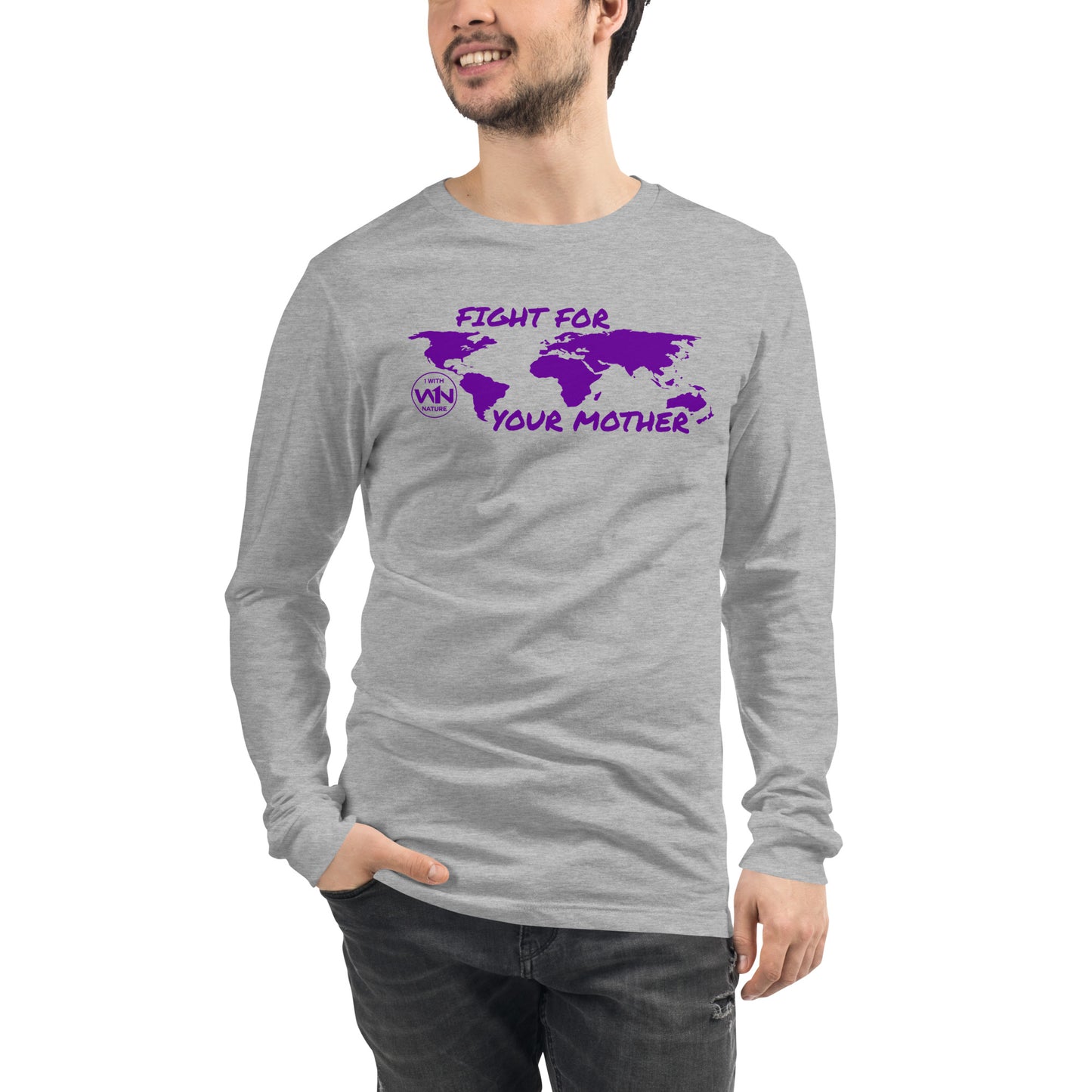 FUTURE SOUL SAVIOR - FIGHT FOR YOUR MOTHER - PURPLE - LONG SLEEVE TEE