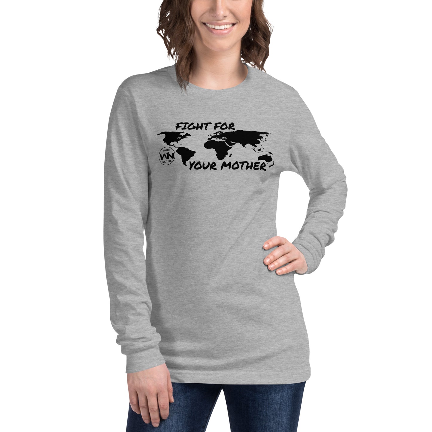 BEE SOUL SAVIOR - FIGHT FOR YOUR MOTHER - BLACK - LONG SLEEVE TEE