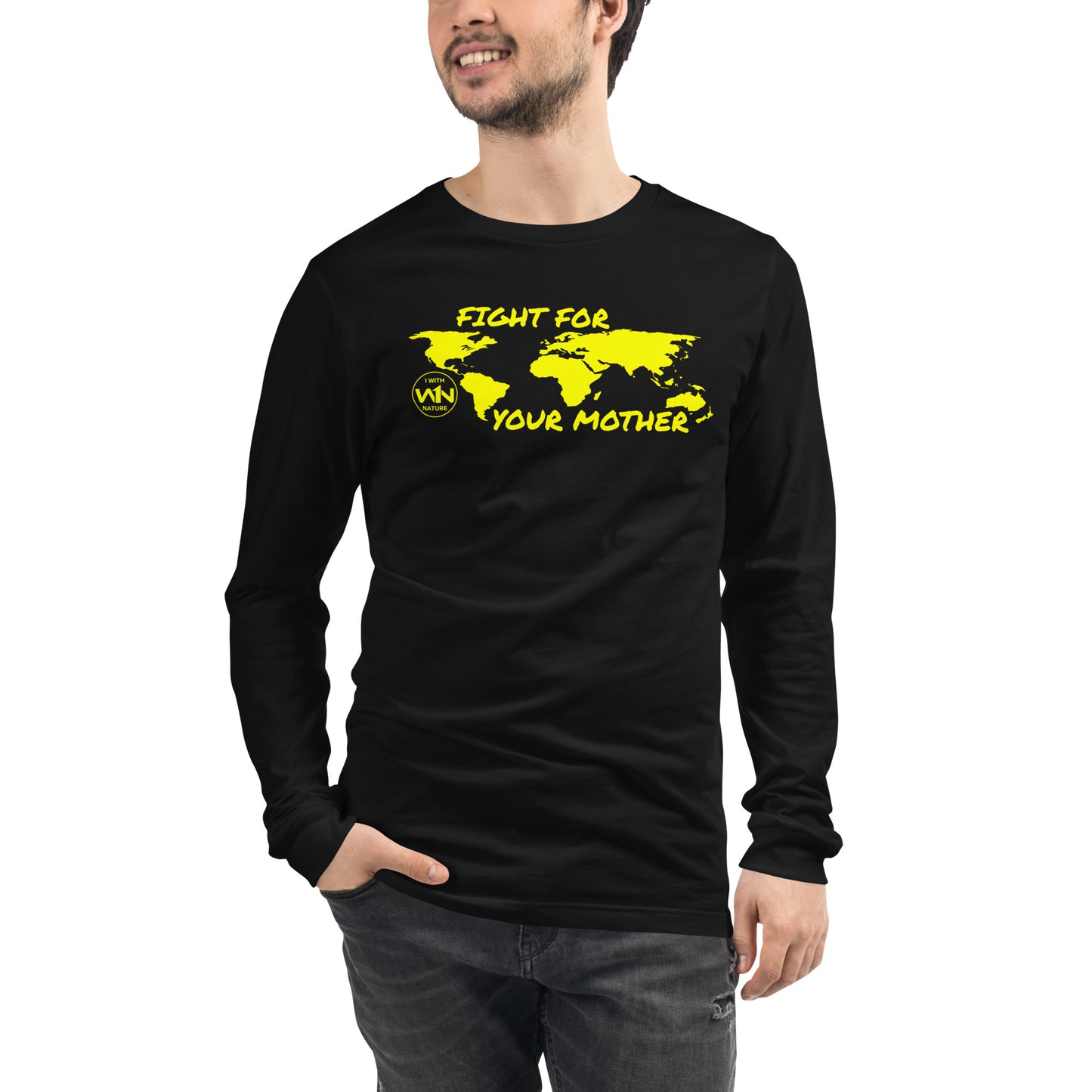 BEE SOUL SAVIOR - FIGHT FOR YOUR MOTHER - YELLOW - LONG SLEEVE TEE