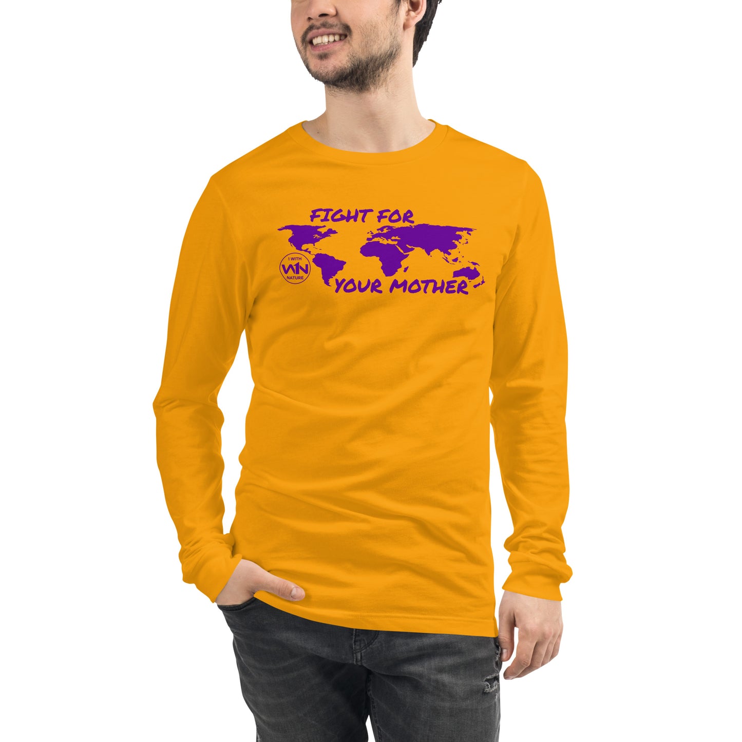 FUTURE SOUL SAVIOR - FIGHT FOR YOUR MOTHER - PURPLE - LONG SLEEVE TEE