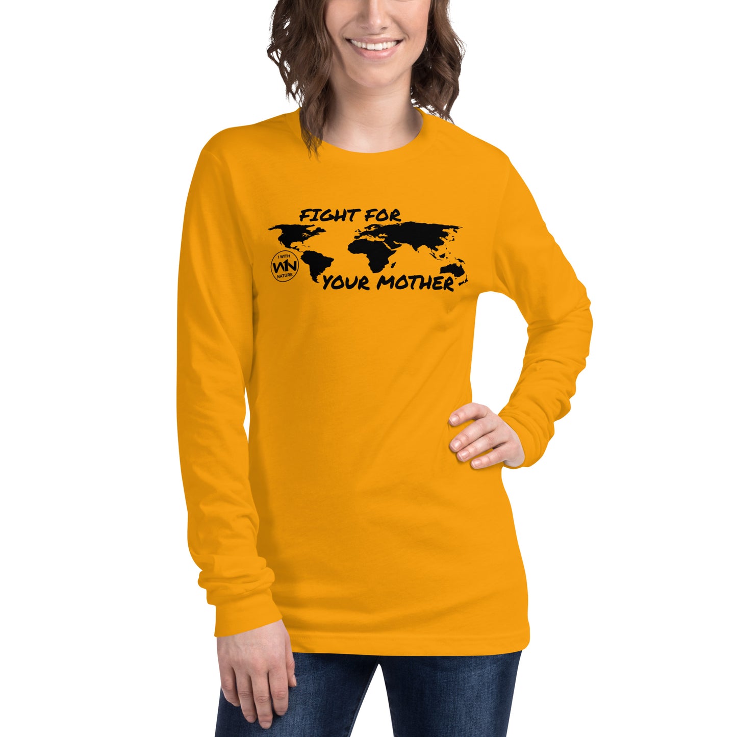 BEE SOUL SAVIOR - FIGHT FOR YOUR MOTHER - BLACK - LONG SLEEVE TEE