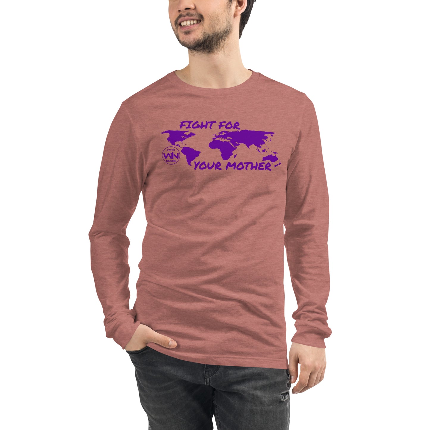 FUTURE SOUL SAVIOR - FIGHT FOR YOUR MOTHER - PURPLE - LONG SLEEVE TEE