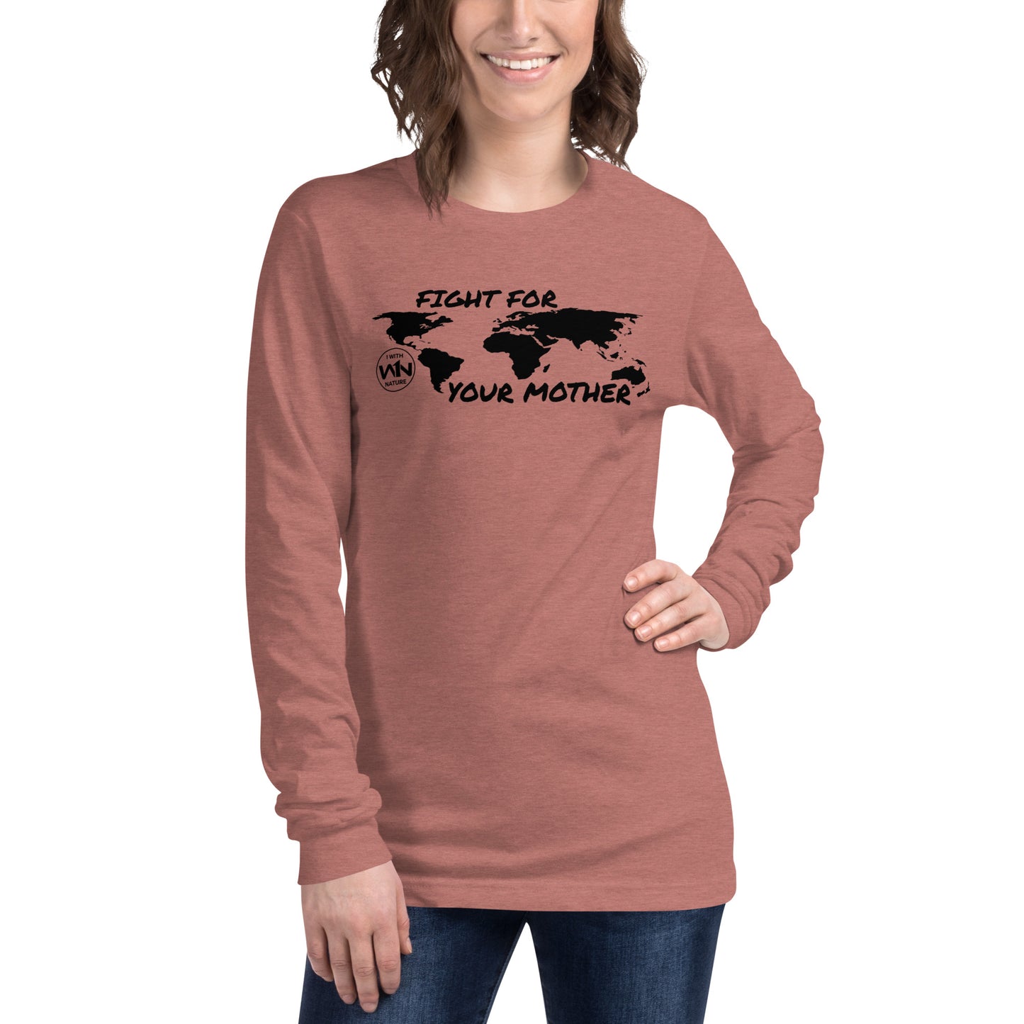 BEE SOUL SAVIOR - FIGHT FOR YOUR MOTHER - BLACK - LONG SLEEVE TEE