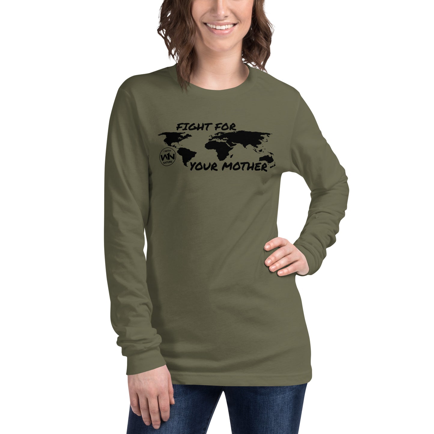BEE SOUL SAVIOR - FIGHT FOR YOUR MOTHER - BLACK - LONG SLEEVE TEE