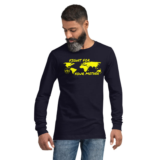 BEE SOUL SAVIOR - FIGHT FOR YOUR MOTHER - YELLOW - LONG SLEEVE TEE