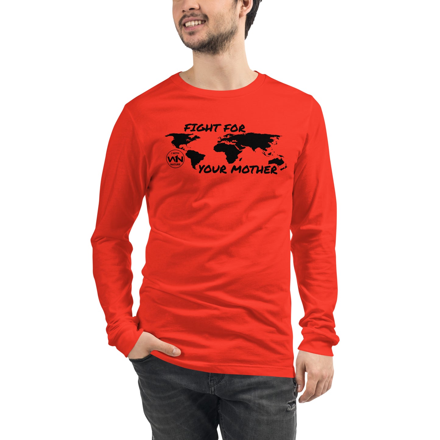 BEE SOUL SAVIOR - FIGHT FOR YOUR MOTHER - BLACK - LONG SLEEVE TEE