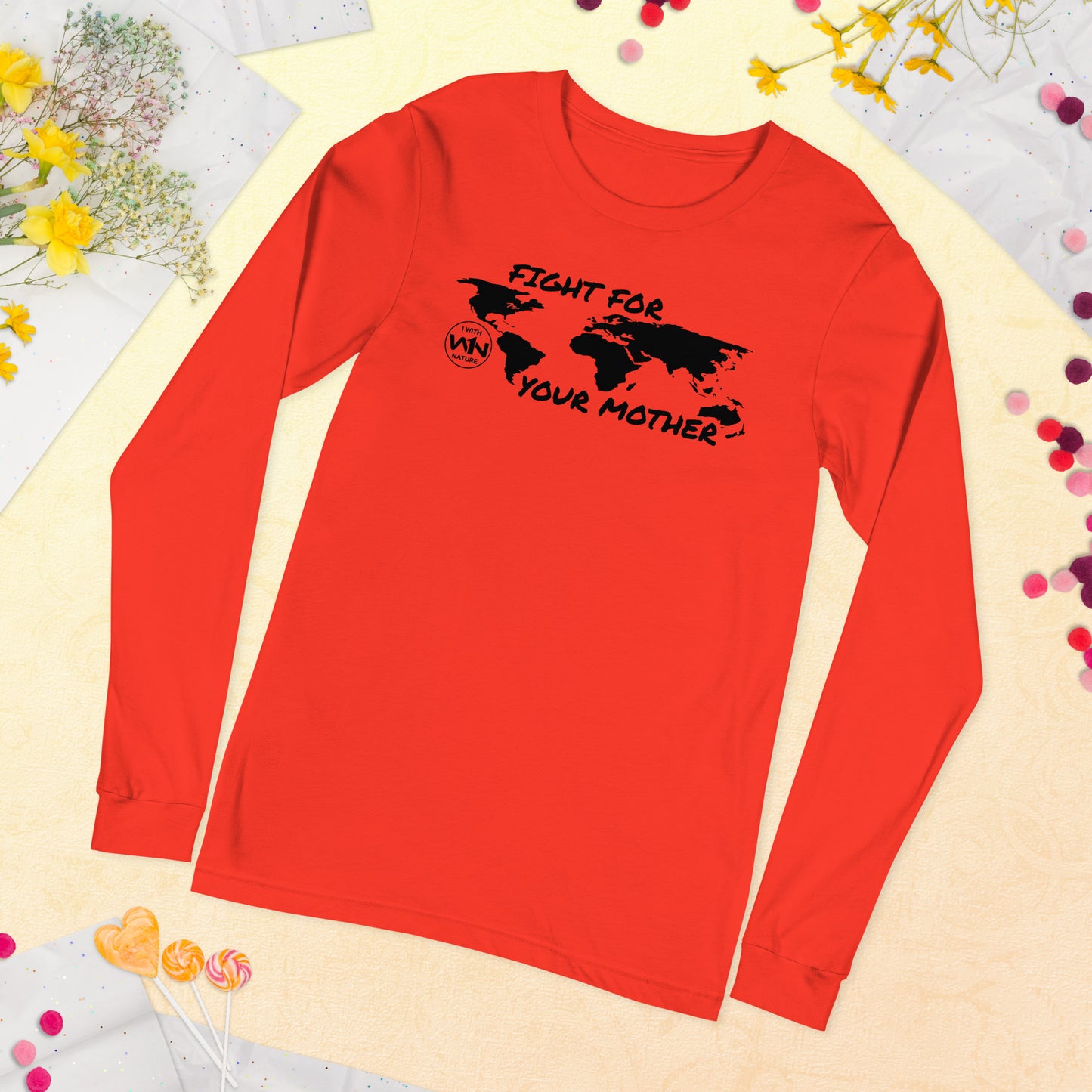 BEE SOUL SAVIOR - FIGHT FOR YOUR MOTHER - BLACK - LONG SLEEVE TEE