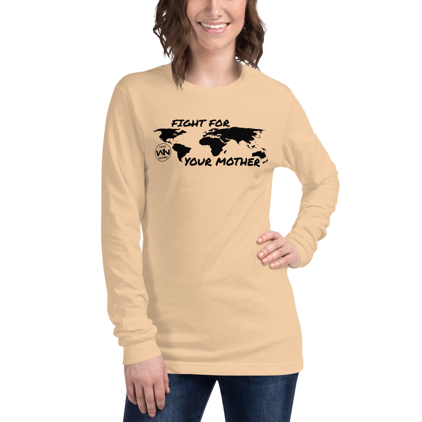BEE SOUL SAVIOR - FIGHT FOR YOUR MOTHER - BLACK - LONG SLEEVE TEE