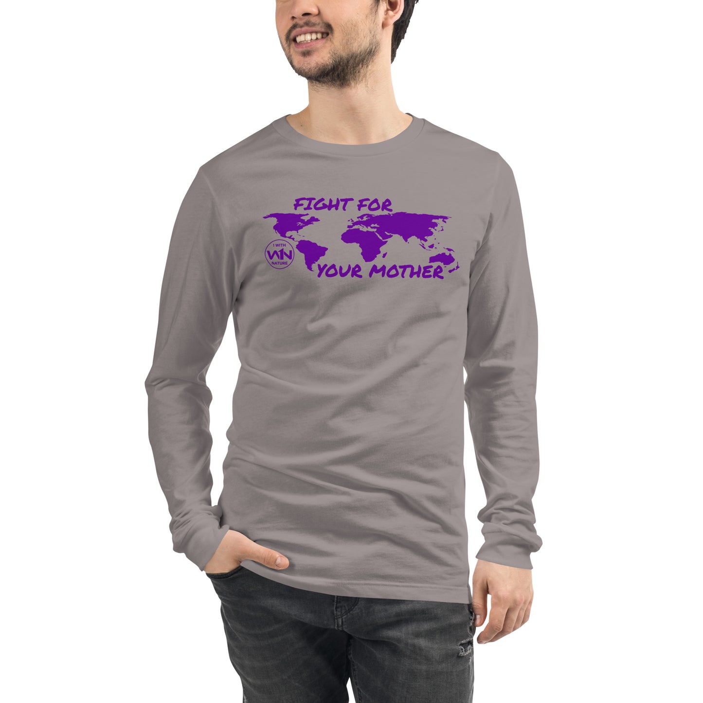 FUTURE SOUL SAVIOR - FIGHT FOR YOUR MOTHER - PURPLE - LONG SLEEVE TEE