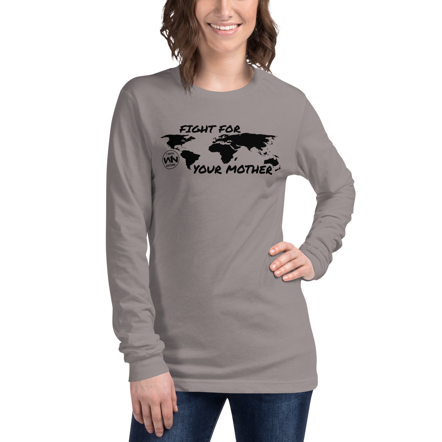 BEE SOUL SAVIOR - FIGHT FOR YOUR MOTHER - BLACK - LONG SLEEVE TEE