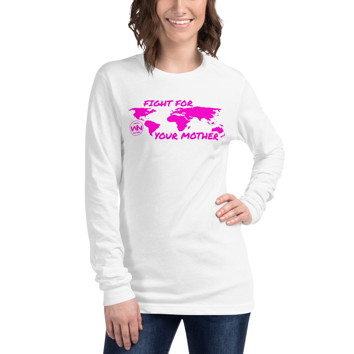 FUTURE SOUL SAVIOR - FIGHT FOR YOUR MOTHER - PINK - LONG SLEEVE TEE
