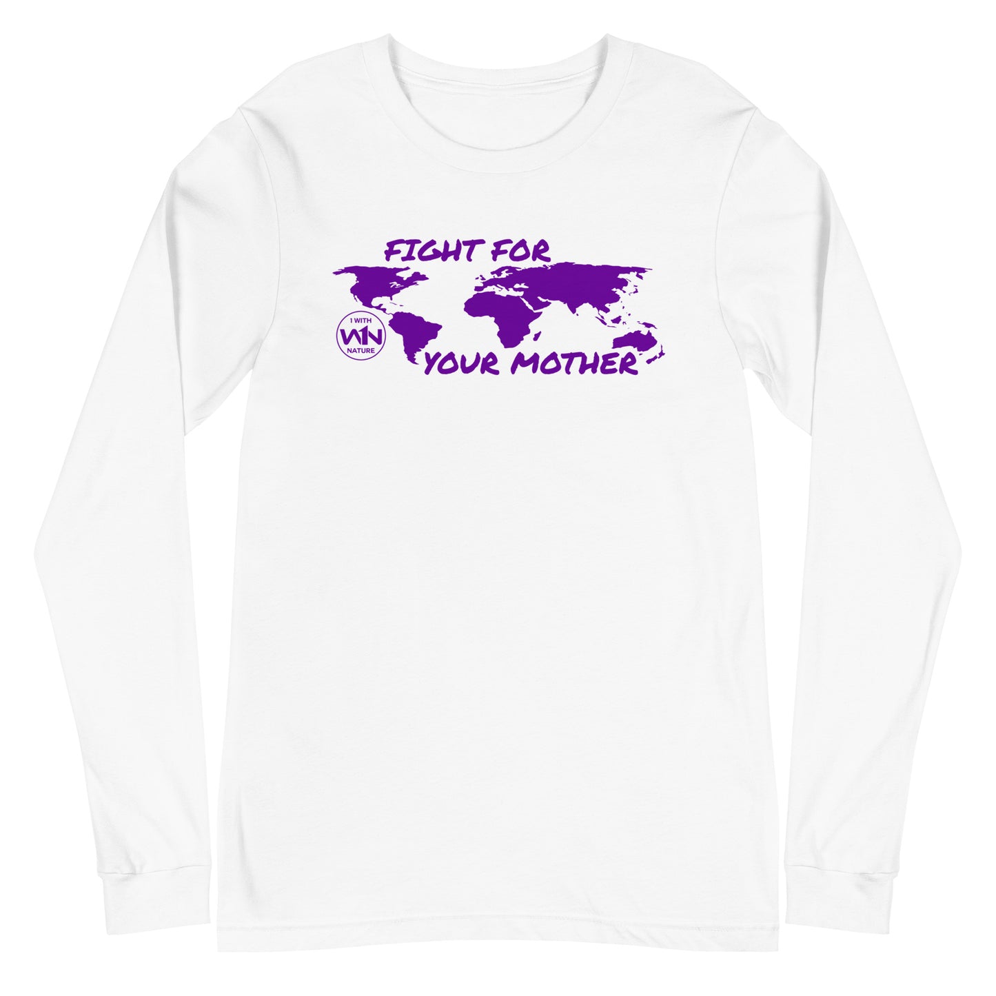 FUTURE SOUL SAVIOR - FIGHT FOR YOUR MOTHER - PURPLE - LONG SLEEVE TEE
