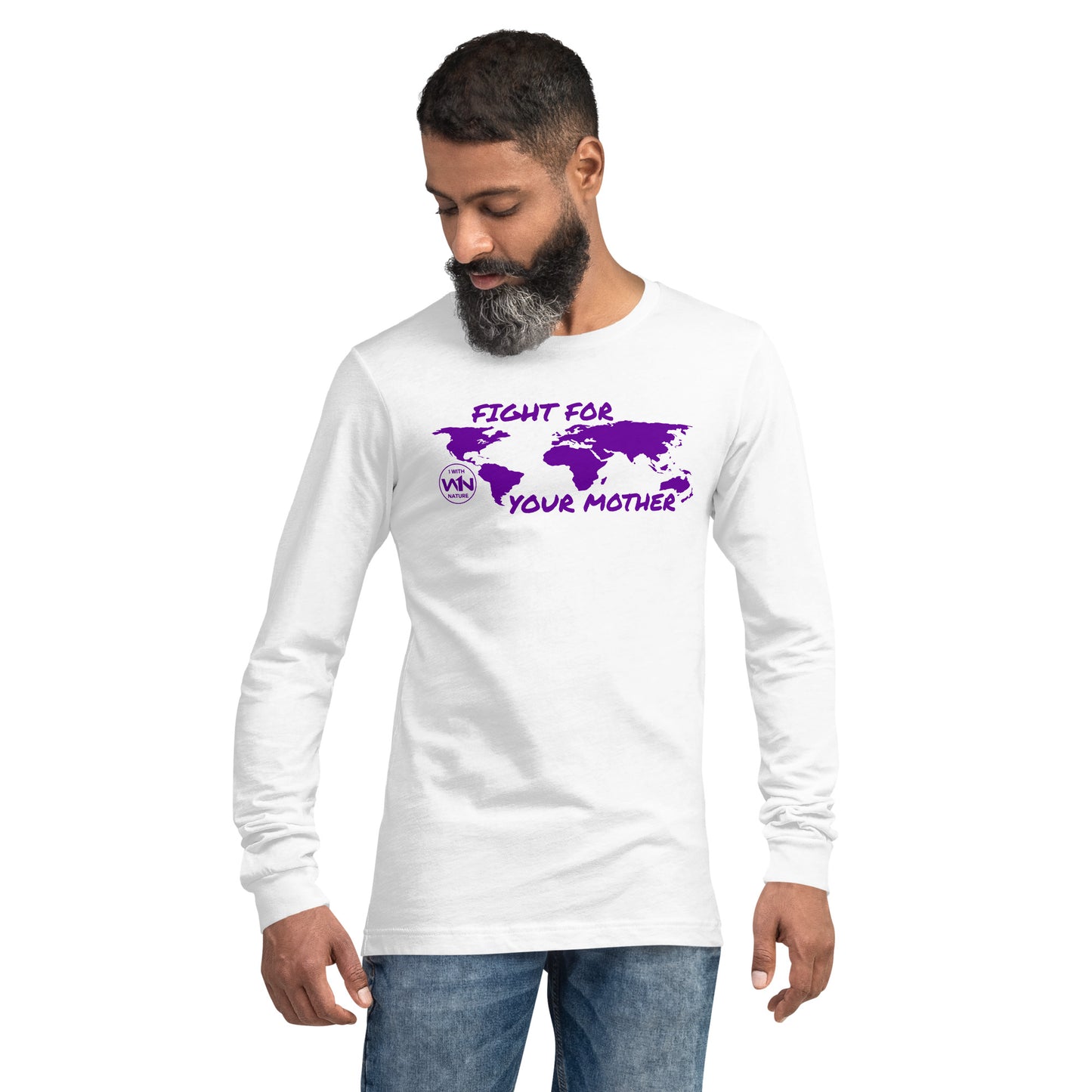 FUTURE SOUL SAVIOR - FIGHT FOR YOUR MOTHER - PURPLE - LONG SLEEVE TEE