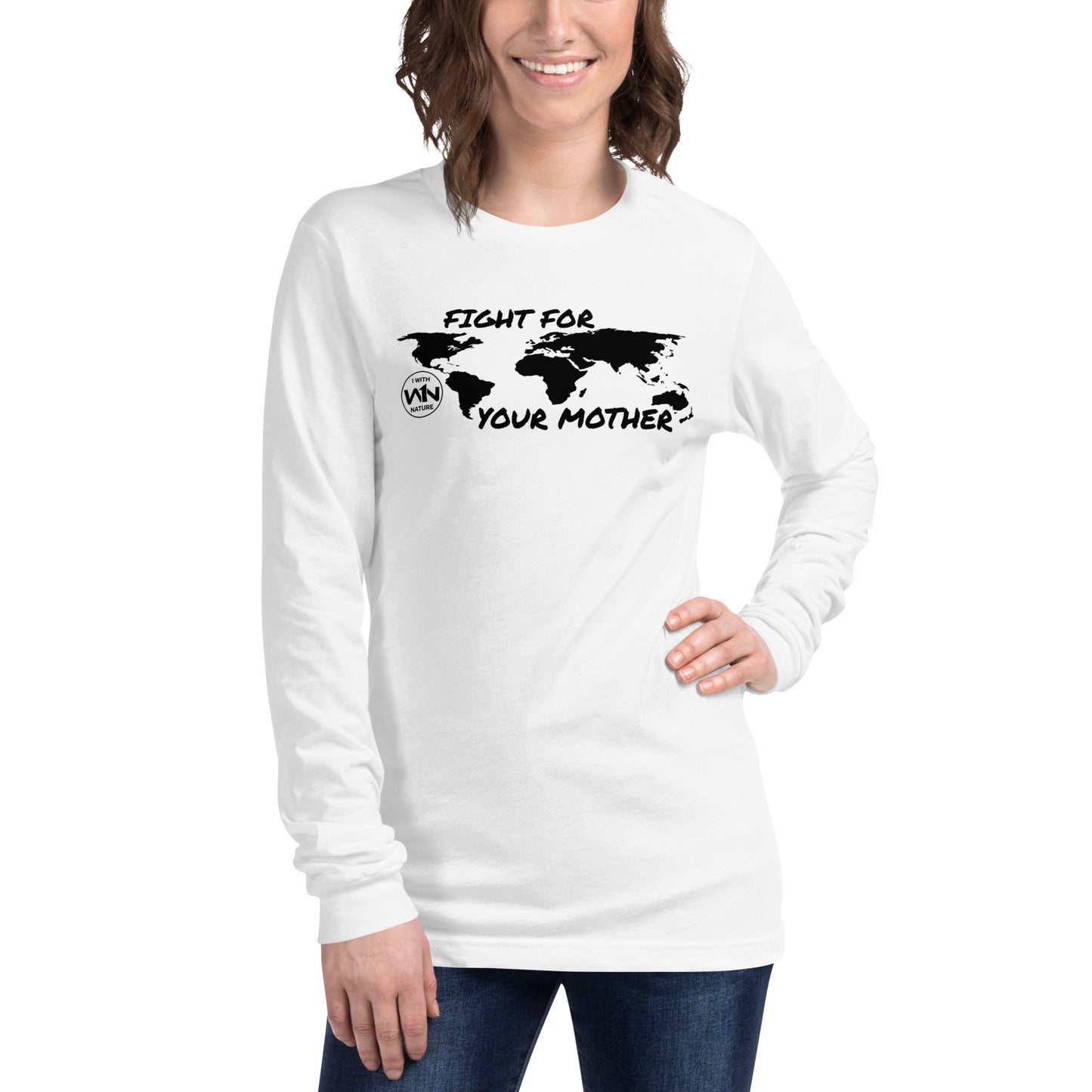BEE SOUL SAVIOR - FIGHT FOR YOUR MOTHER - BLACK - LONG SLEEVE TEE