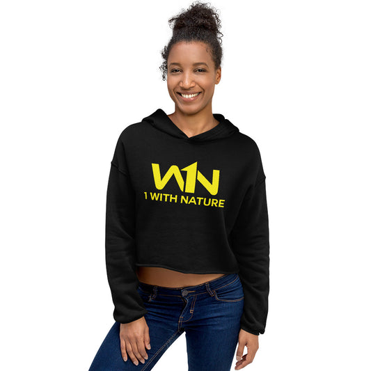 BEE FIGHTER - YELLOW - CROP HOODIE