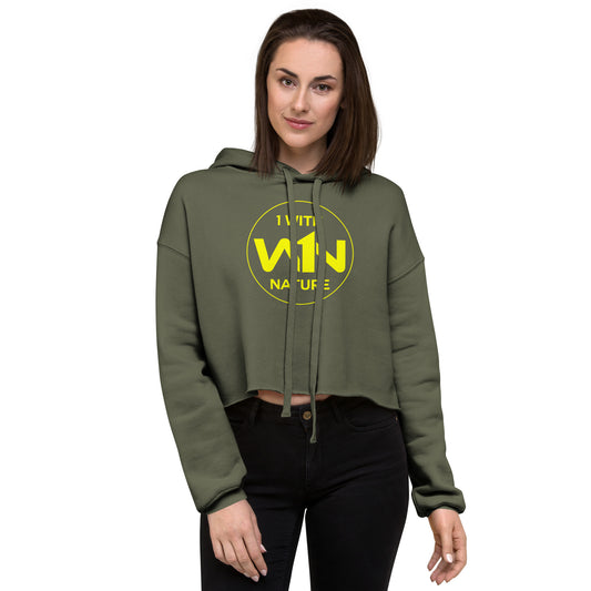 BEE SOUL FIGHTER - YELLOW - CROP HOODIE