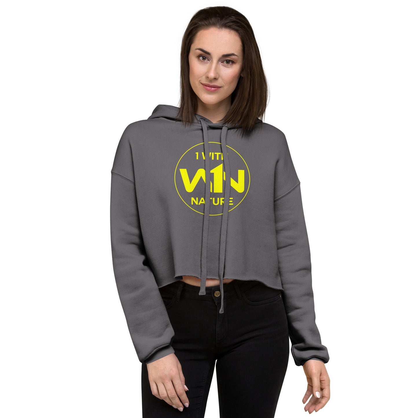 BEE SOUL FIGHTER - YELLOW - CROP HOODIE