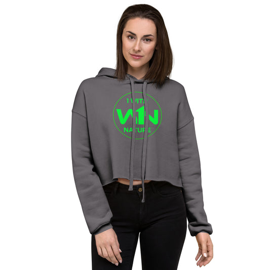 FOREST SOUL FIGHTER - GREEN - CROP HOODIE