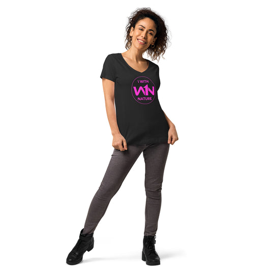 FUTURE SOUL SAVIOR - PINK - WOMEN’S V-NECK T-SHIRT