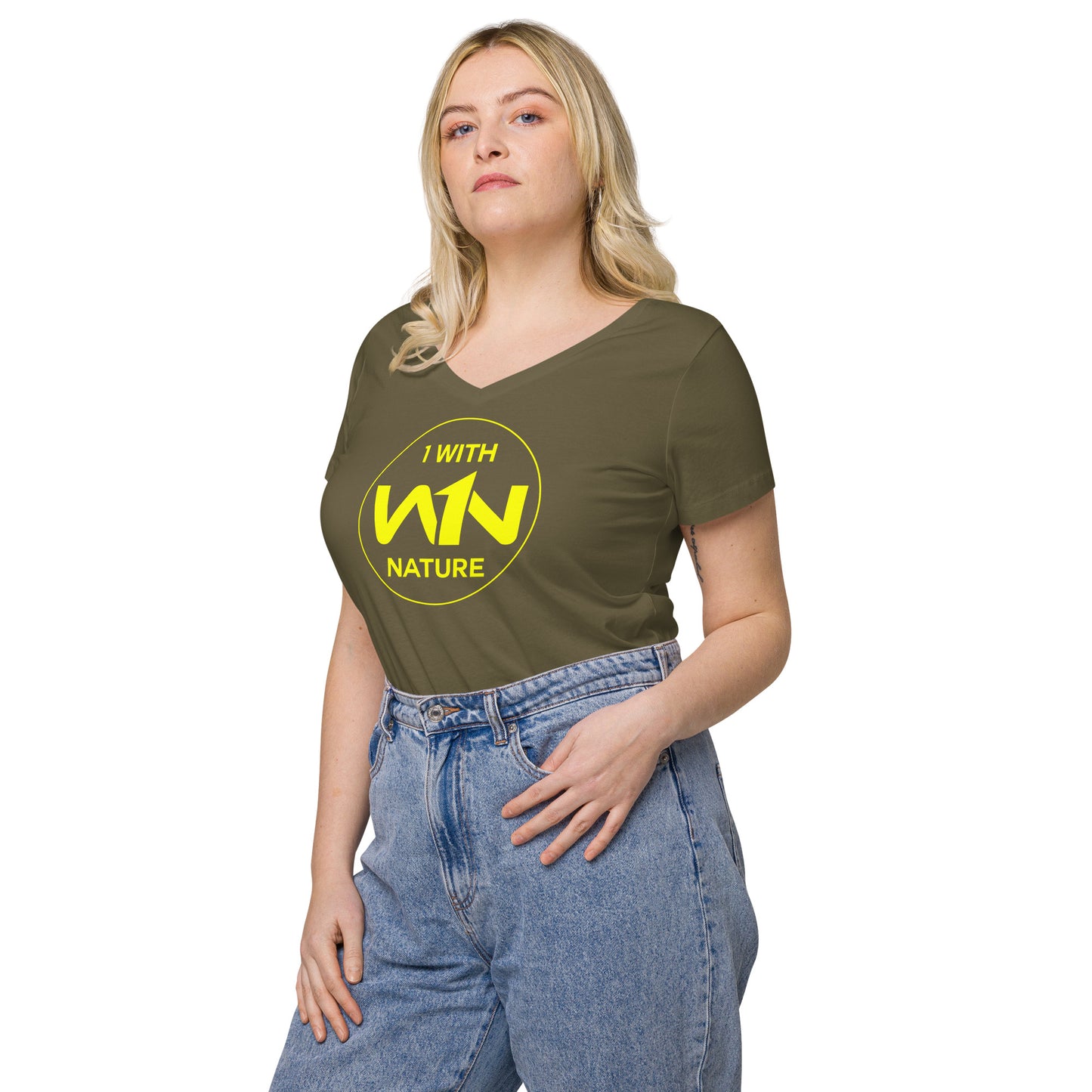 BEE SOUL SAVIOR - YELLOW - WOMEN’S V-NECK T-SHIRT