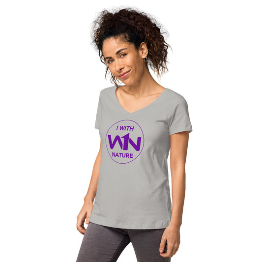FUTURE SOUL SAVIOR - PURPLE - WOMEN’S V-NECK T-SHIRT