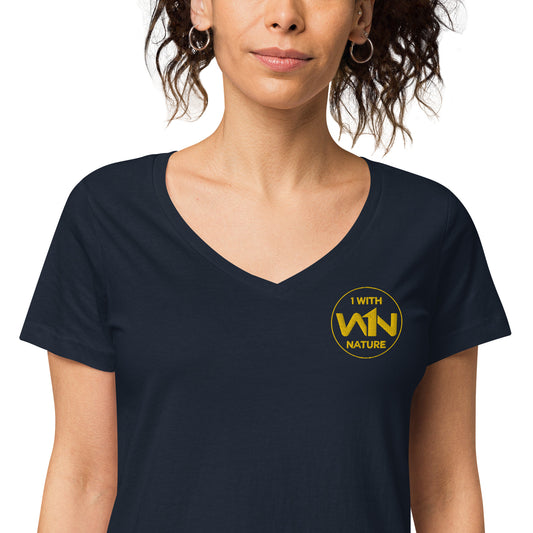 BEE HEART SAVIOR - YELLOW - WOMEN’S V-NECK T-SHIRT