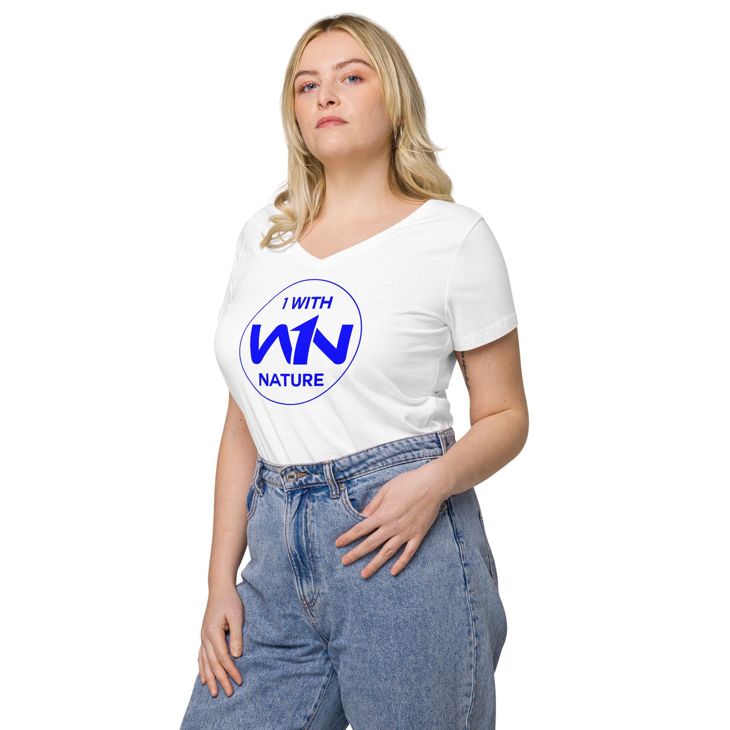 OCEAN SOUL SAVIOR - BLUE - WOMEN’S V-NECK T-SHIRT