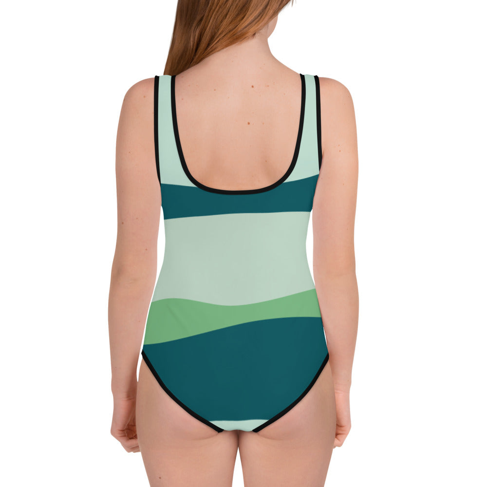 FOREST HERO - WHITE - YOUTH SWIMSUIT