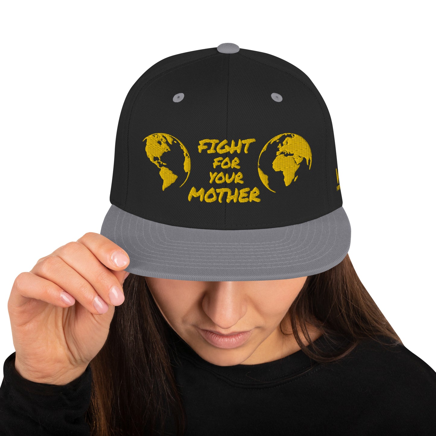 BEE HEART WISDOM - FIGHT FOR YOUR MOTHER - YELLOW - SNAPBACK HAT