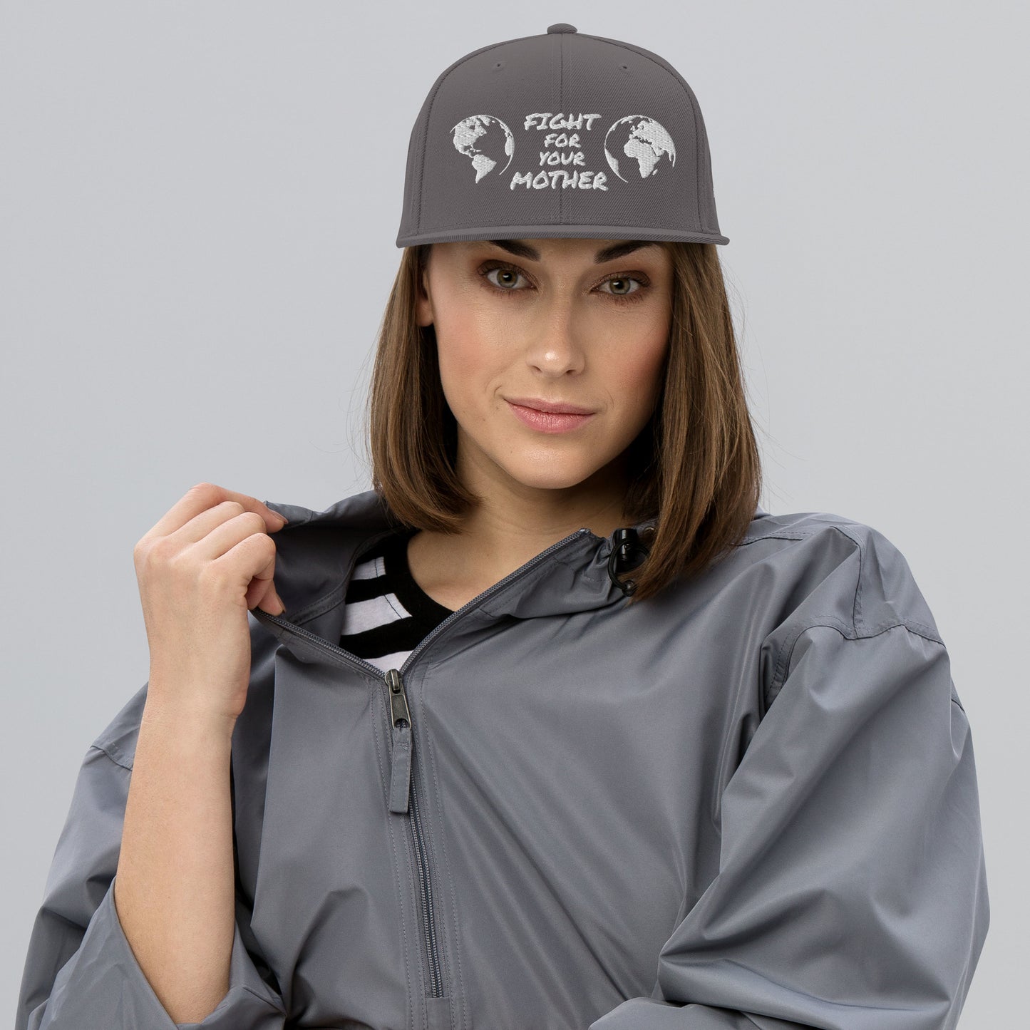 FOREST HEART WISDOM - FIGHT FOR YOUR MOTHER - WHITE - SNAPBACK HAT