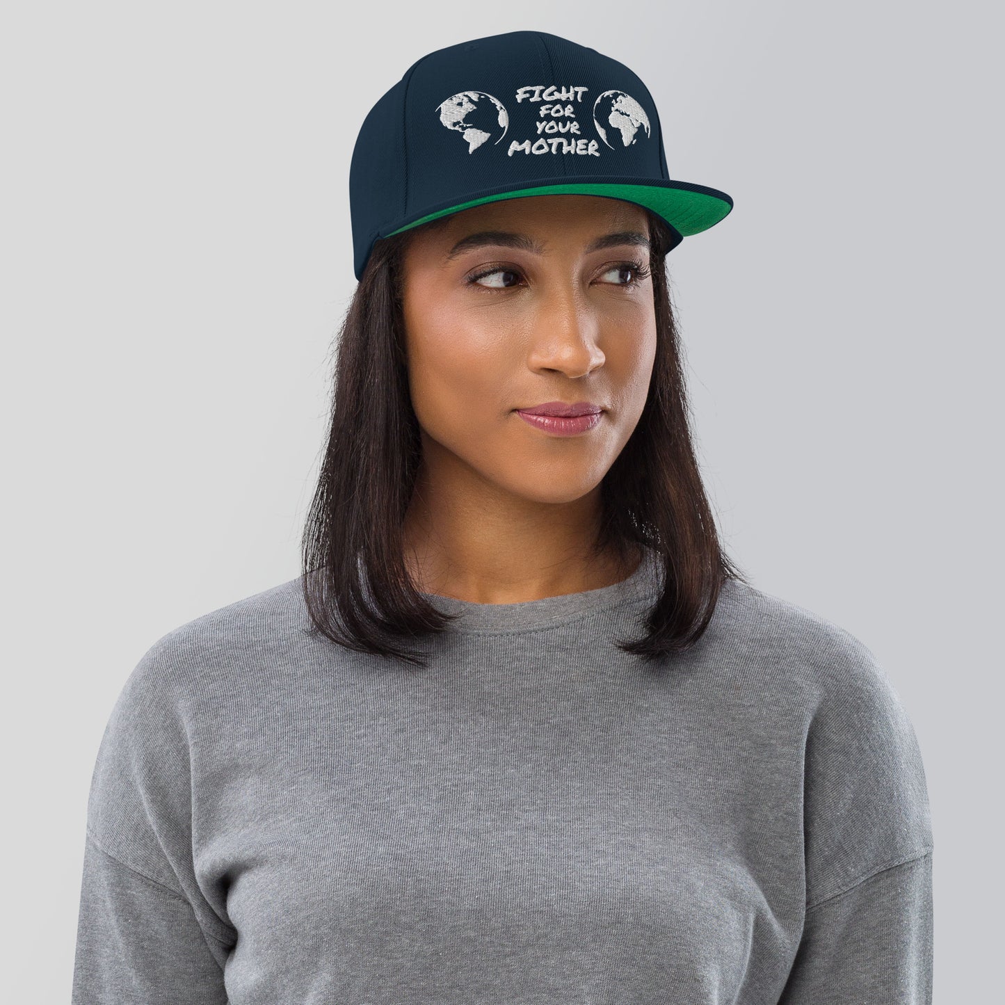 FOREST HEART WISDOM - FIGHT FOR YOUR MOTHER - WHITE - SNAPBACK HAT