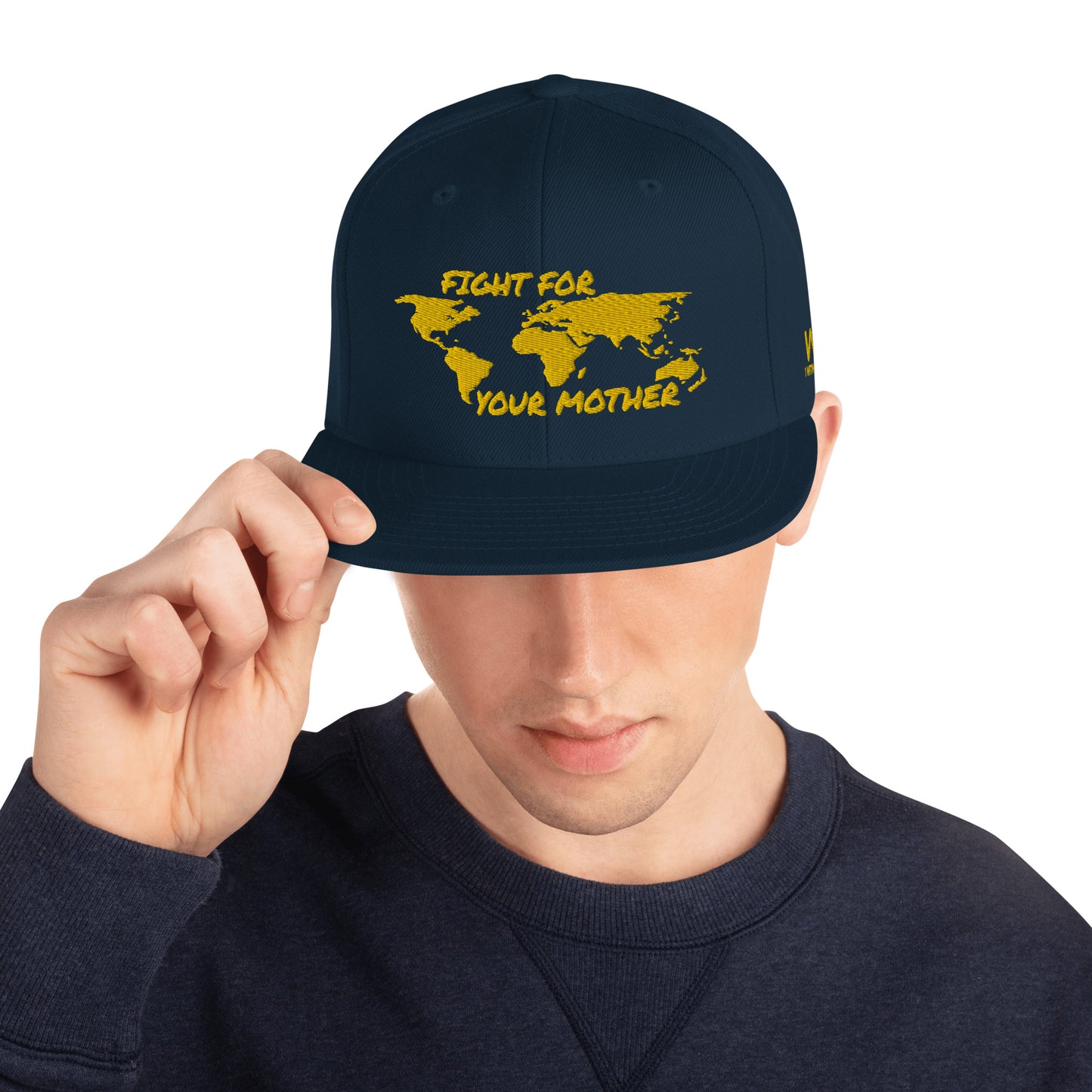 BEE SOUL WISDOM - FIGHT FOR YOUR MOTHER - YELLOW - SNAPBACK HAT